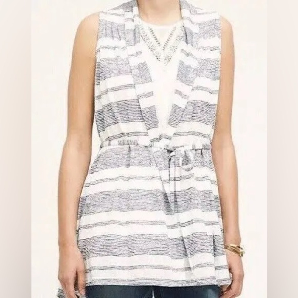 Anthropologie Saturday/Sunday Navy sleeveless tunic sweater